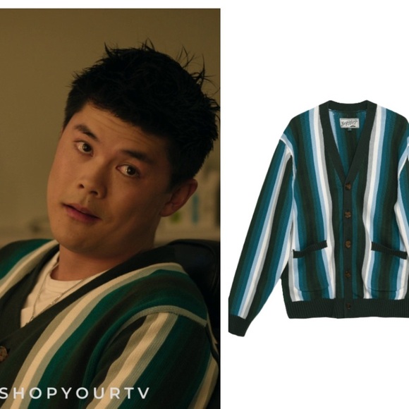 Bogey Boys Seeing Green Cardigan Sweater Green Men’s size L NWT golf preppy - Picture 2 of 10